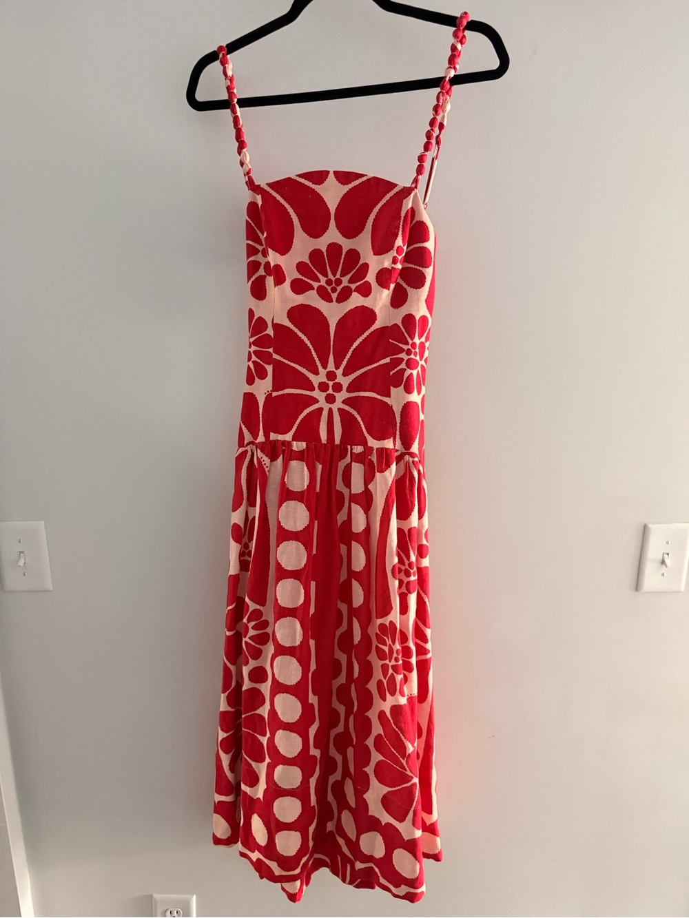 Farm Rio Palermo Red Sleeveless Dress M - Picture 4 of 8